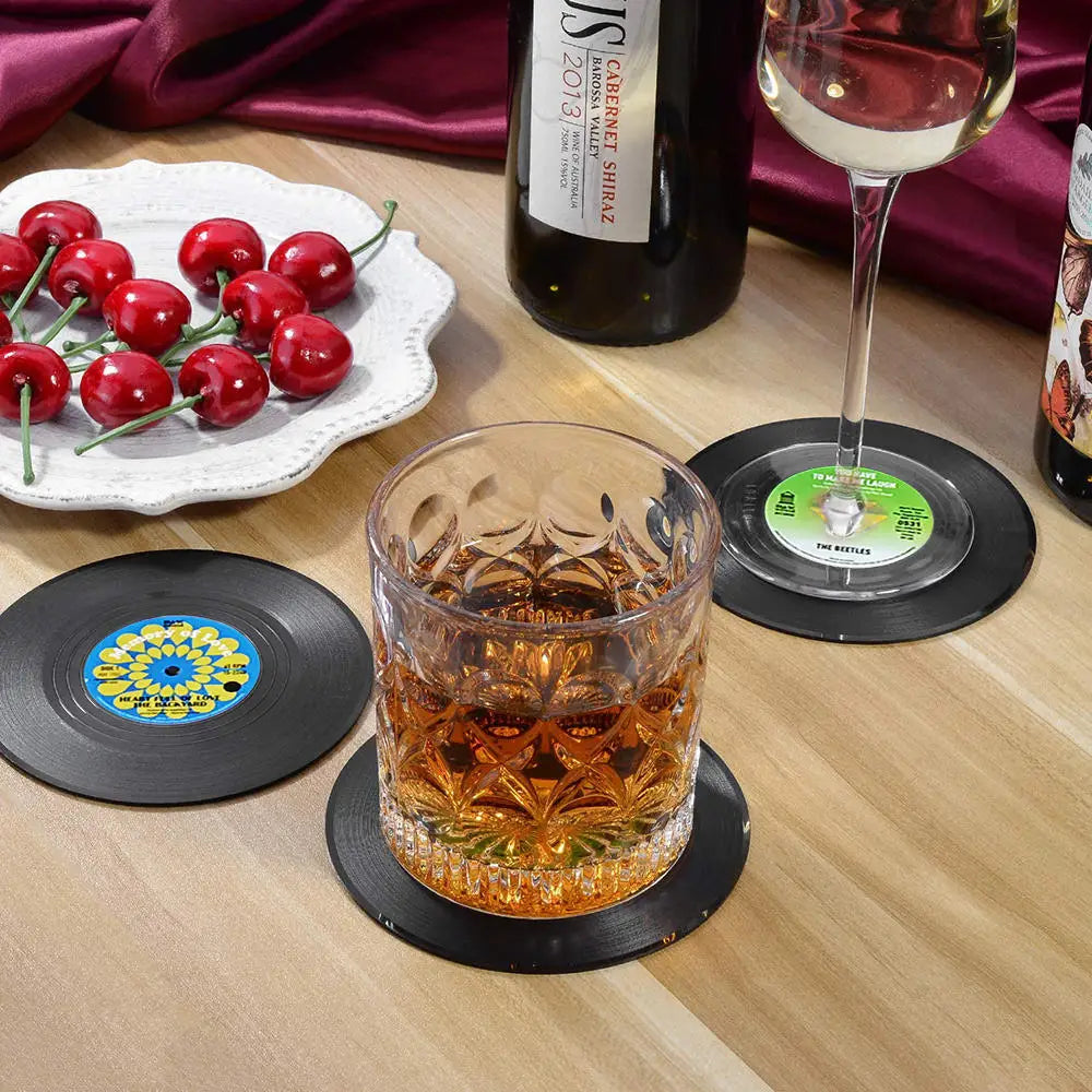 Vinyl Record Style Coasters
